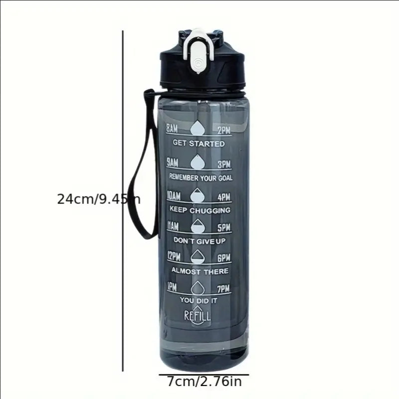 Gourde Sport 800ml | Anti-fuite & Marqueurs Horaires – HYDRA PULSE