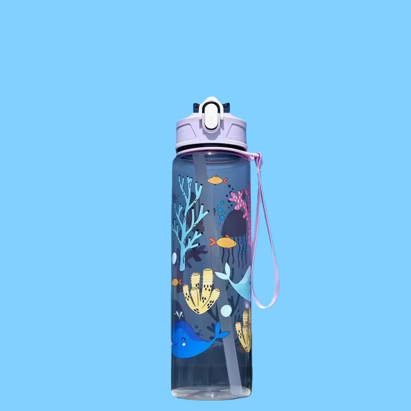 Gourde Sport 800ml | Anti-fuite & Marqueurs Horaires – HYDRA PULSE